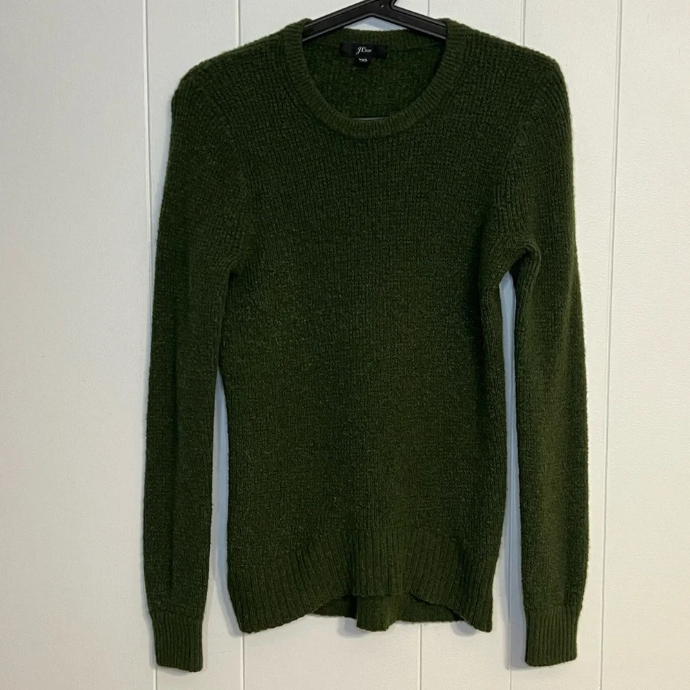 J.Crew Green sweater nylon, merino wool, and alpaca blend Size‎ XXS